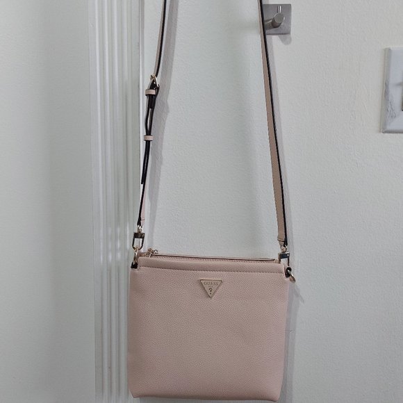 GUESS Emiliya Tourist Small Crossbody Messenger Style Handbag TAUPE - Picture 6 of 9